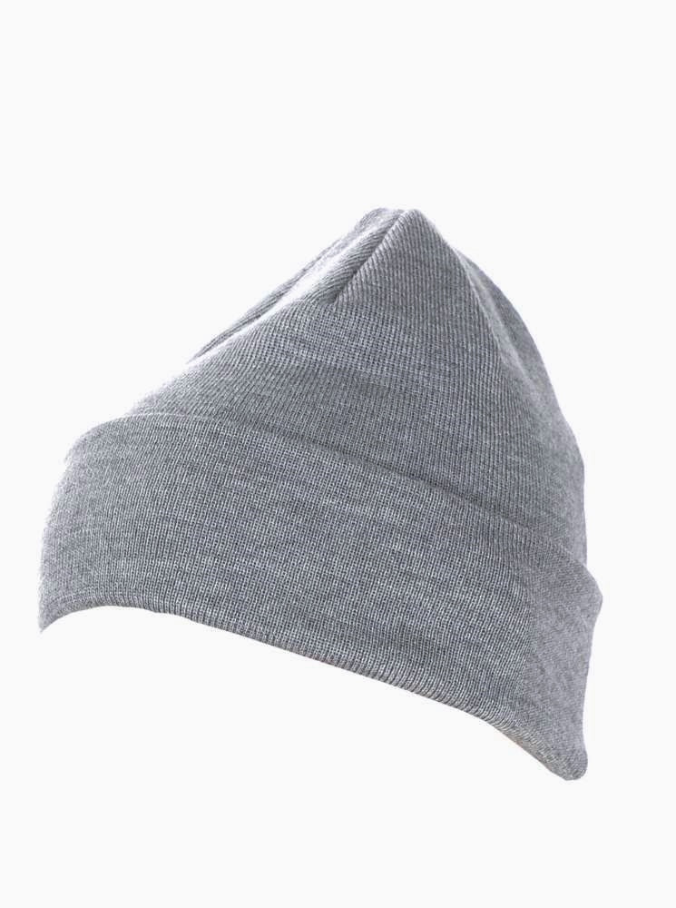 Mütze Herren "Merino" Blogger 100 % Merino Wolle nachhaltig Grau