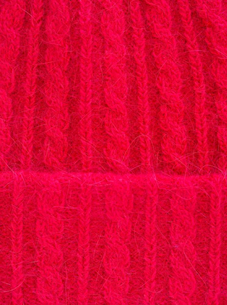 💕 Zwillingsherz Mütze "Soft Zopfstrick" Pink