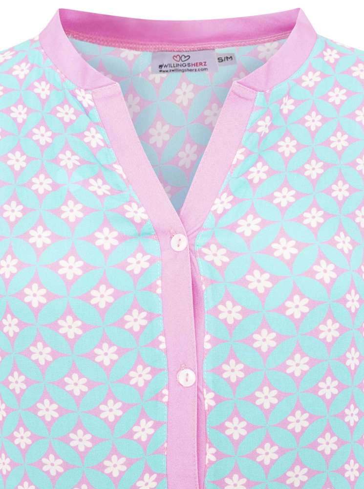 💕 Zwillingsherz Maxikleid "Positive Vibes" Mint