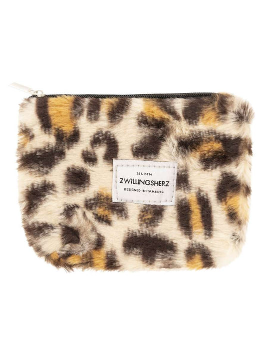 💕 Zwillingsherz Minibörse "Leo & Plüsch" Geldbörse Portemonnaie Beige