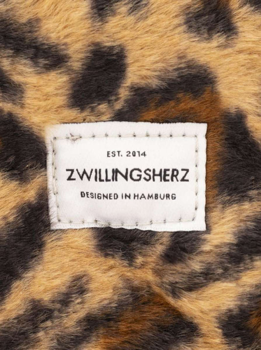 💕 Zwillingsherz Minibörse "Leo & Plüsch" Geldbörse Portemonnaie Braun