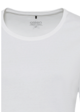 Olsen Shirt Edda Kurzarm Weiß 11100577