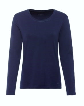 Olsen Shirt Edda Langarm Ink Blue 11100501