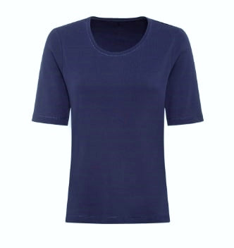 Olsen Shirt Edda Kurzarm Powder Navy 11100557