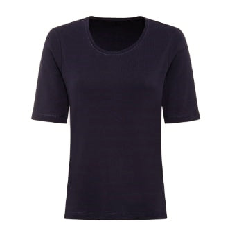 Olsen Shirt Edda Kurzarm Schwarz 11100557