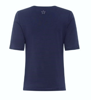 Olsen Shirt Edda Kurzarm Powder Navy 11100557