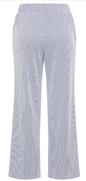 Olsen Hose Streifen Blau Weiß Indigo Denim 14002199