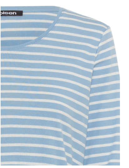 Olsen Shirt Hannah 3/4-Ärmel Light Blue 11100763