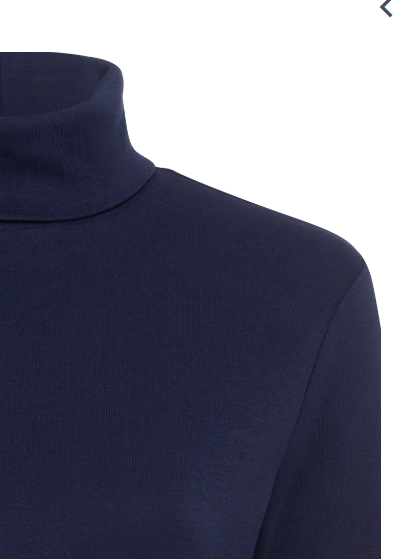 Olsen Shirt Rollkragen Langarm 11104429 Ink Blue