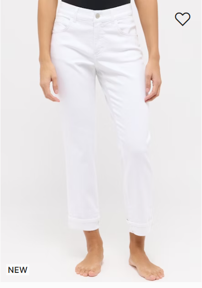 Angels Jeans Darleen Cropped TU Weiß 30" Normallänge