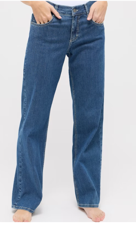 Angels Jeans Liz mit Streifen Mid Blue 30" Normallänge