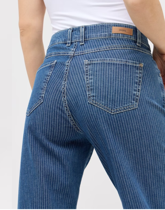 Angels Jeans Liz mit Streifen Mid Blue 30" Normallänge