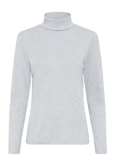 Olsen Shirt Rollkragen Langarm Edda 11104429 Pearl Grey Melange