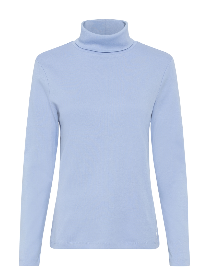 Olsen Shirt Rollkragen Langarm 11104429 Crystal Blue