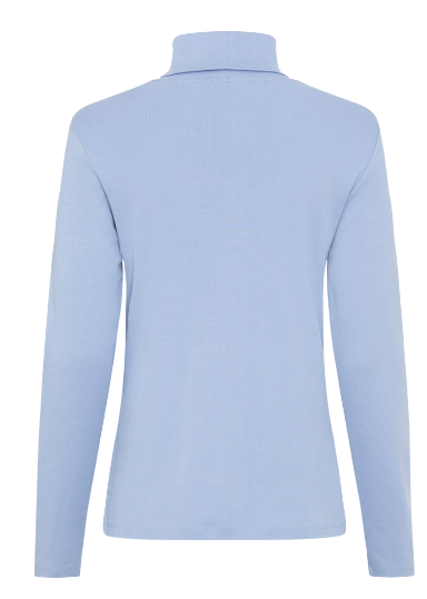 Olsen Shirt Rollkragen Langarm 11104429 Crystal Blue