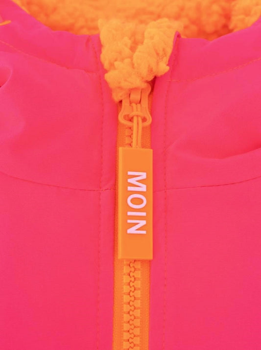 💕 Zwillingsherz Oversize "Windjacke" Windmantel Neonpink