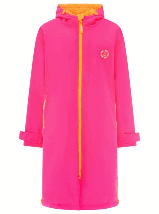 💕 Zwillingsherz Oversize "Windjacke" Windmantel Neonpink