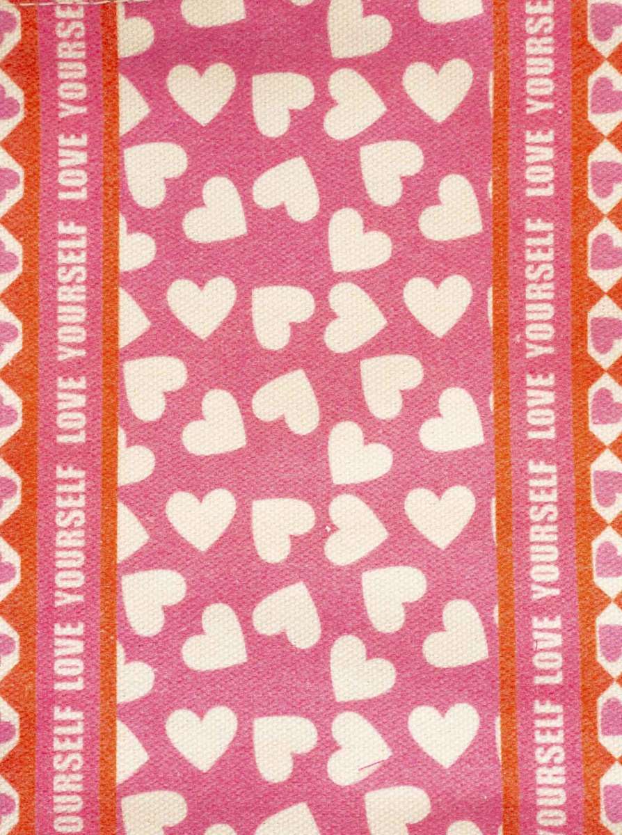 💕 Zwillingsherz Kosmetiktasche "Love yourself" Pouch Orange