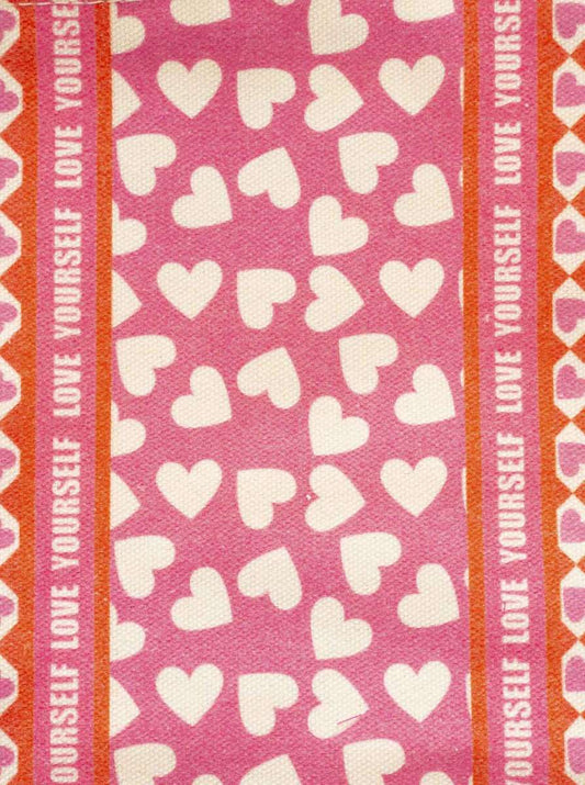 💕 Zwillingsherz Kosmetiktasche "Love yourself" Pouch Orange