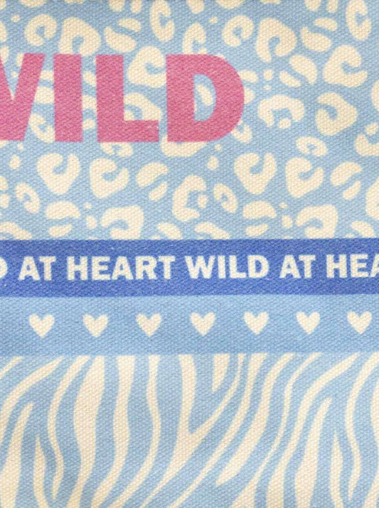 💕 Zwillingsherz Kosmetiktasche "Wild Herz" Pouch Hellblau