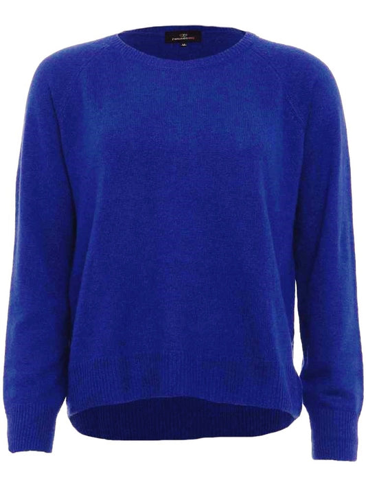 💕 Zwillingsherz Pullover Pulli "Blogger Style" 100 % Kaschmir Cashmere Neonblau
