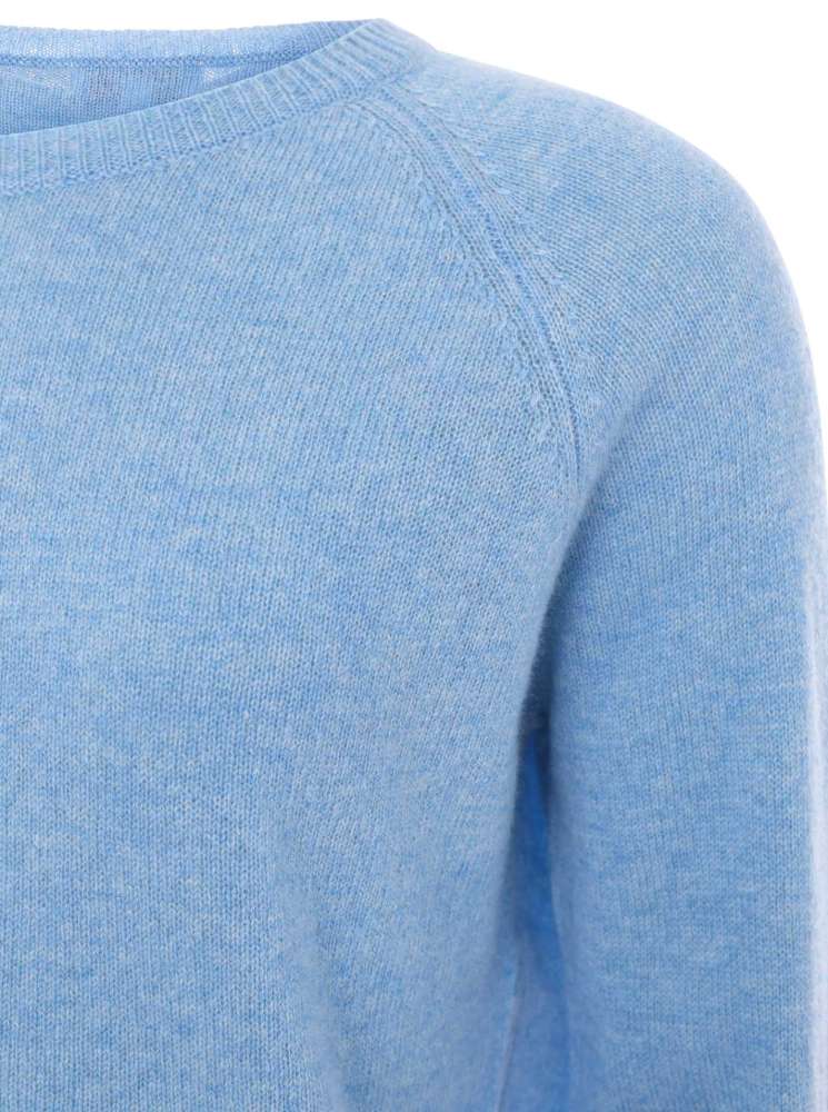 💕 Zwillingsherz Pullover Pulli "Blogger & Uni" Rundhalspullover 100 % Kaschmir Cashmere Hellblau