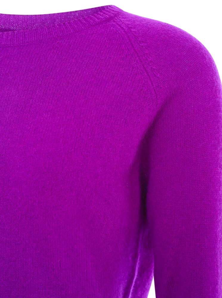 💕 Zwillingsherz Pullover Pulli "Blogger & Uni" Rundhalspullover 100 % Kaschmir Cashmere Lila
