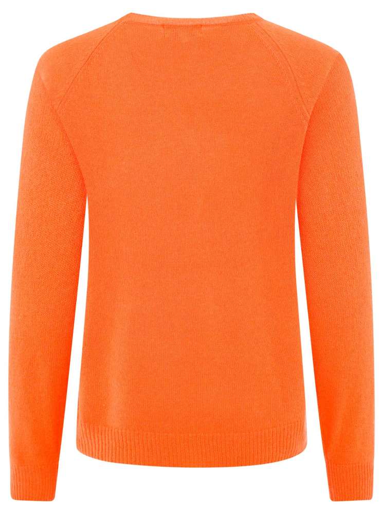 💕 Zwillingsherz Pullover Pulli "Blogger & Uni" Rundhalspullover 100 % Kaschmir Cashmere Orange
