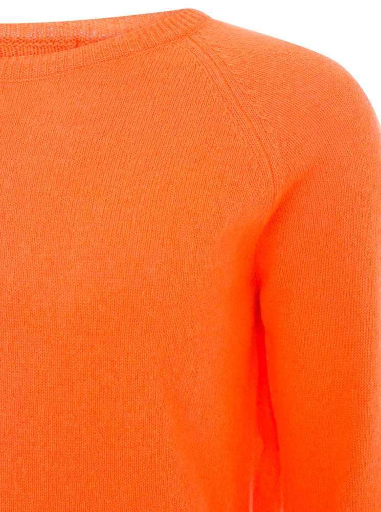 💕 Zwillingsherz Pullover Pulli "Blogger & Uni" Rundhalspullover 100 % Kaschmir Cashmere Orange