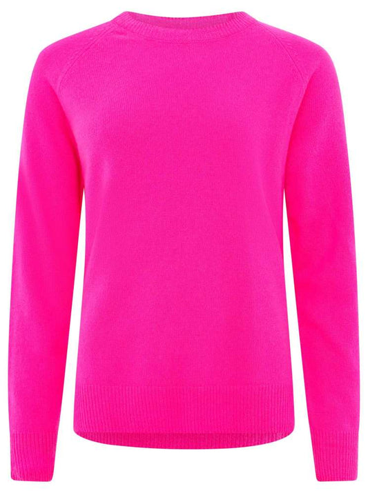 💕 Zwillingsherz Pullover Pulli "Blogger & Uni" Rundhalspullover 100 % Kaschmir Cashmere Neonpink
