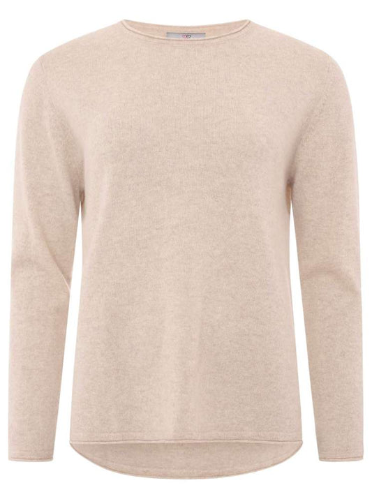💕 Zwillingsherz Pullover Pulli "Rundhals" 100 % Kaschmir Cashmere Hellbeige