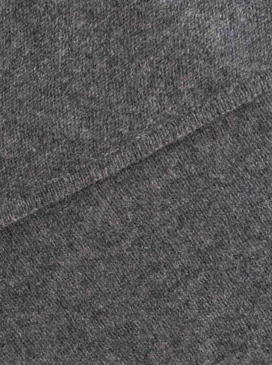 💕 Zwillingsherz Dreieckstuch "100 % Cashmere" Kaschmir Anthrazit