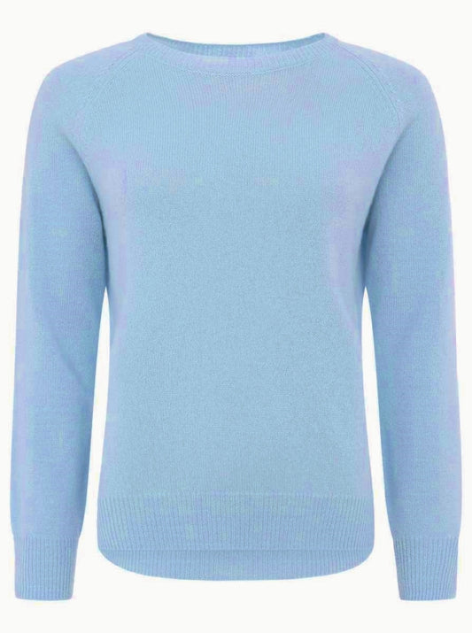 💕 Zwillingsherz Pullover Pulli "Blogger & Uni" Rundhalspullover 100 % Kaschmir Cashmere  Neon Blau