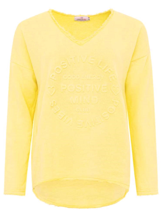 💕 Zwillingsherz Pullover Pulli "Elisabeth" Baumwolle Gelb