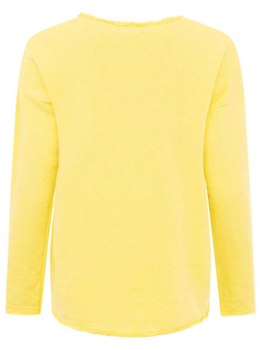 💕 Zwillingsherz Pullover Pulli "Elisabeth" Baumwolle Gelb
