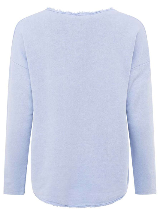 💕 Zwillingsherz Pullover Pulli "Elisabeth" Baumwolle Hellblau