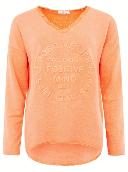 💕 Zwillingsherz Pullover Pulli "Elisabeth" Baumwolle Koralle