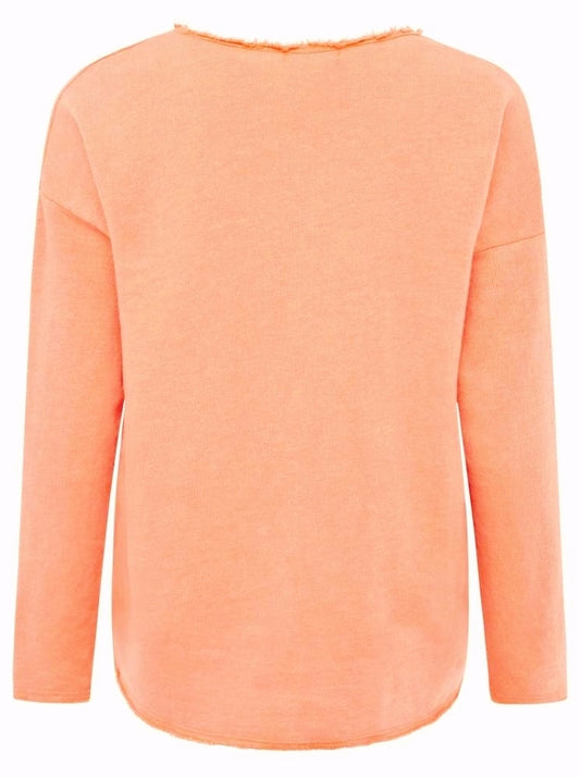 💕 Zwillingsherz Pullover Pulli "Elisabeth" Baumwolle Koralle
