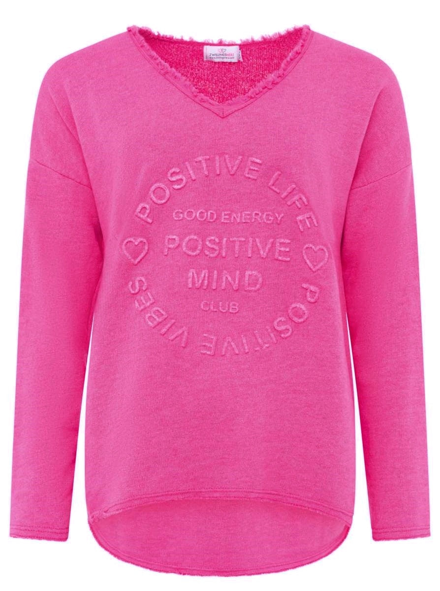 💕 Zwillingsherz Pullover Pulli "Elisabeth" Baumwolle Pink