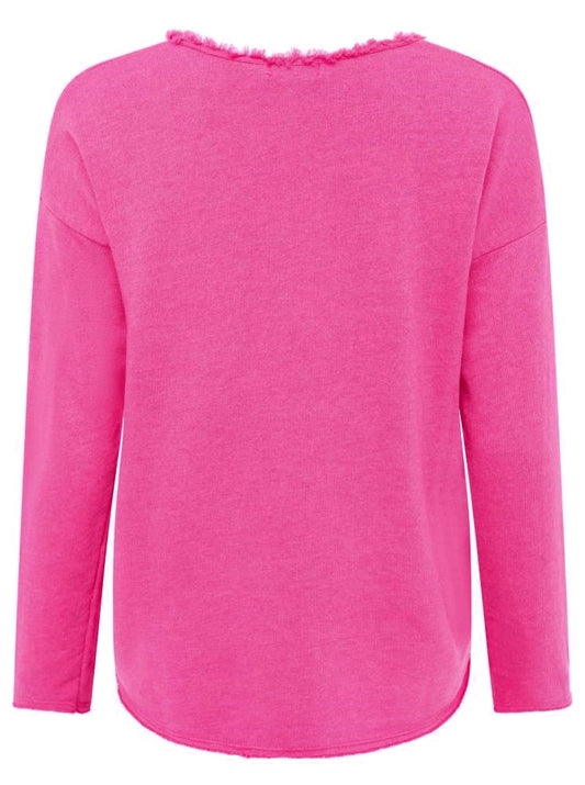 💕 Zwillingsherz Pullover Pulli "Elisabeth" Baumwolle Pink
