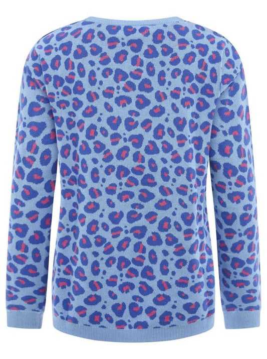 💕 Zwillingsherz Pullover Pulli "Leo" 100 % Baumwolle Blau