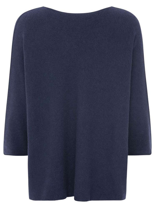 💕 Zwillingsherz V-Neck Pullover "Uni" Navy