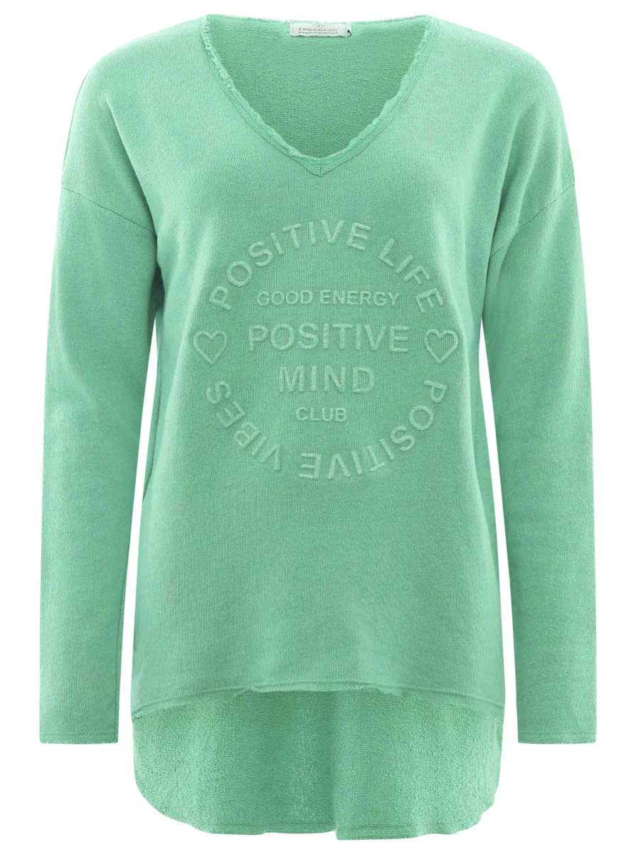 💕 Zwillingsherz Pullover Pulli "Elisabeth" Baumwolle Seegrün