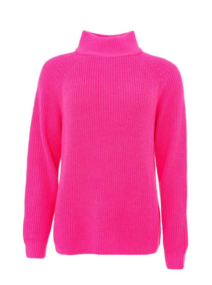 💕Zwillingsherz Pullover Pulli Rolli "Rollkragen" Wolle Pink