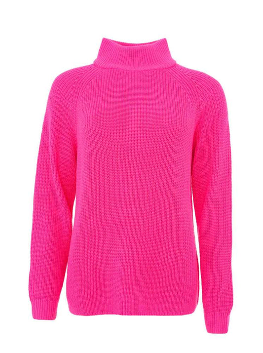 💕Zwillingsherz Pullover Pulli Rolli "Rollkragen" Wolle Pink
