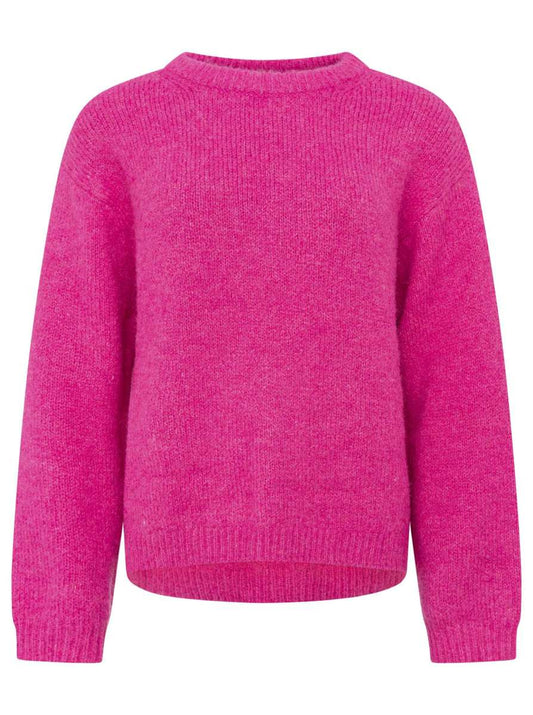 💕 Zwillingsherz Pullover Rundhalspullover "Uni" Pink