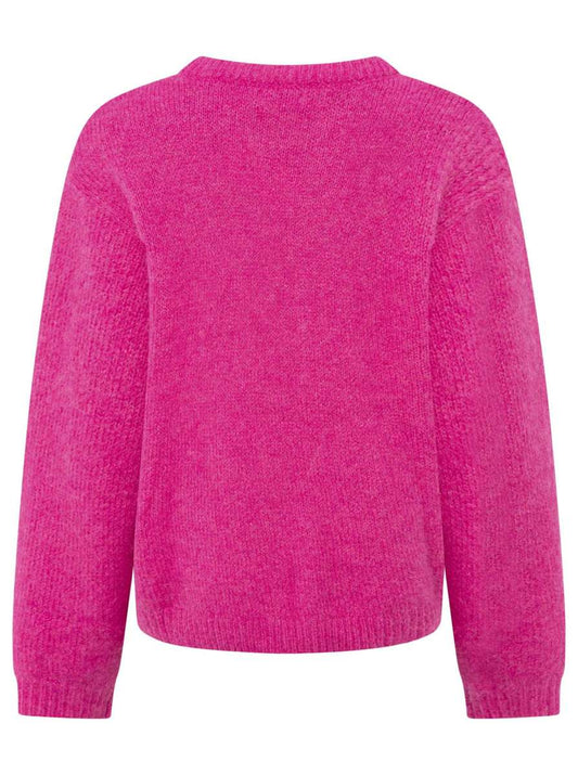 💕 Zwillingsherz Pullover Rundhalspullover "Uni" Pink