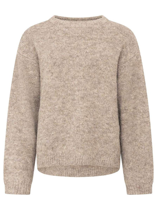 💕 Zwillingsherz Pullover Rundhalspullover "Uni" Beige