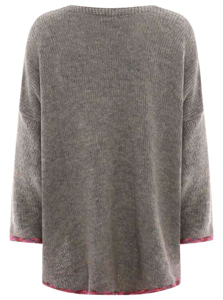 💕 Zwillingsherz Pullover Pulli Oversize "Budapest" Khaki