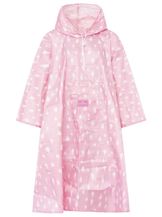 💕 Zwillingsherz Regenponcho "Rain Drops" Rosa